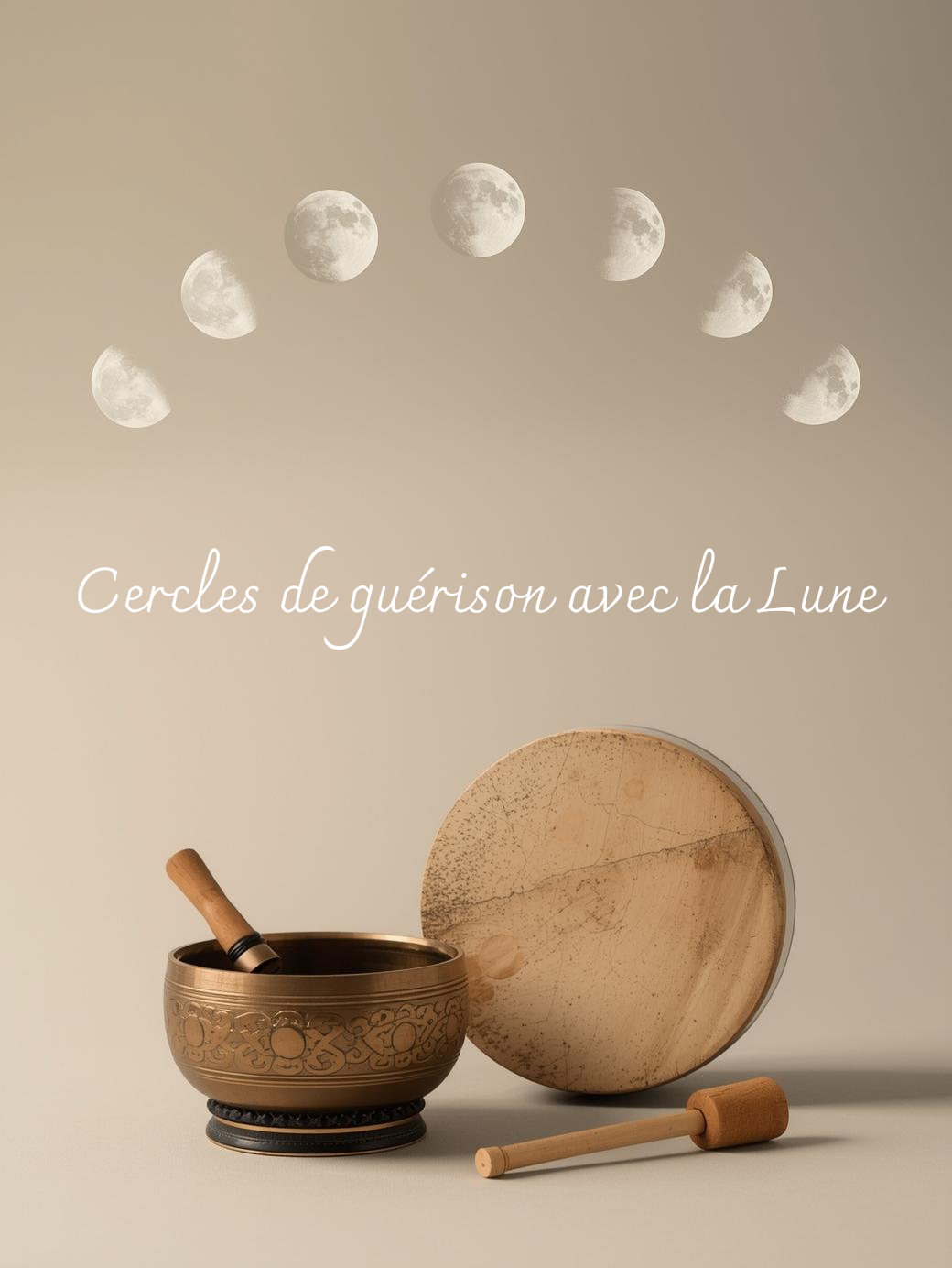 Cercle de guérison avec la lune